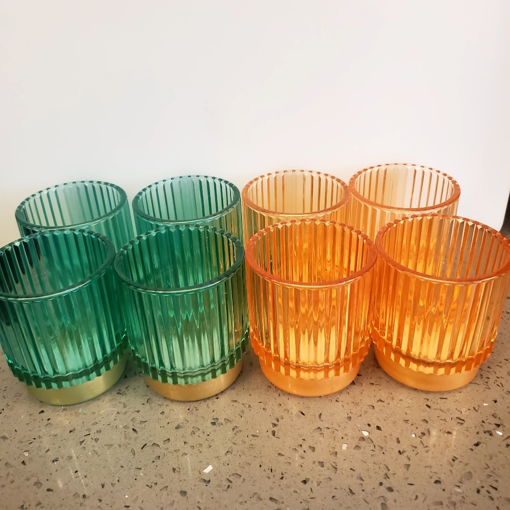 8 Colorful Candle Votives
